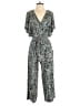 Calvin Klein Animal Print Teal Jumpsuit Size 4 - photo 1