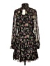 Cinq à Sept 100% Polyester Paisley Black Cocktail Dress Size 10 - photo 2