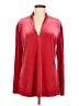 Assorted Brands 100% Polyester Red Long Sleeve Blouse Size M - photo 1