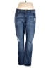 MICHAEL Michael Kors Solid Blue Jeans Size 12 - photo 1