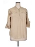 MPH Collection 100% Polyester Tan 3/4 Sleeve Blouse Size XL - photo 1