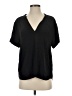 J.Crew 100% Viscose Black Short Sleeve Blouse Size S - photo 1