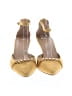 Ann Taylor Gold Yellow Heels Size 9 - photo 2