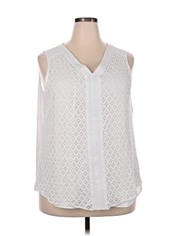 Roz & Ali Sleeveless Blouse (view 1)
