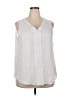 Roz & Ali White Sleeveless Blouse Size 2X - photo 1