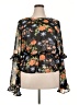 Forever 21 Plus 100% Polyester Black 3/4 Sleeve Blouse Size 2X - photo 1
