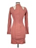 Guess Solid Pink Orange Cocktail Dress Size M - photo 2