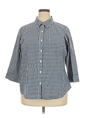 Karen Scott 3/4 Sleeve Button-Down Shirt (view 1)