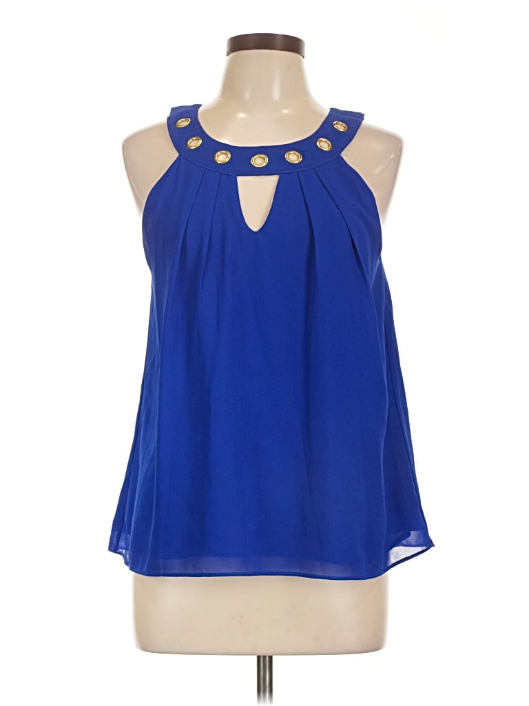 Pre-owned Papaya Sleeveless Blouse In Blue