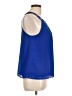 Papaya 100% Polyester Blue Sleeveless Blouse Size L - photo 4