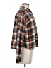Express Plaid Brown Long Sleeve Button-Down Shirt Size M - photo 4