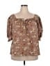 Assorted Brands Brown 3/4 Sleeve Blouse Size 2X (estimated) - photo 1