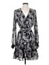 Laundry by Shelli Segal 100% Polyester Paisley Gray Cocktail Dress Size 4 - photo 1