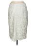 W by Worth Floral White Silver Formal Skirt Size 8 - photo 2