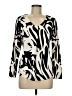 Chico's Animal Print Ivory Pullover Sweater Size Med (1) - photo 1
