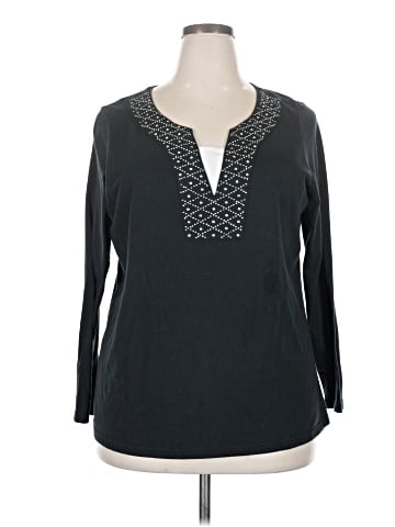 Basic Editions Long Sleeve Henley (view 1)