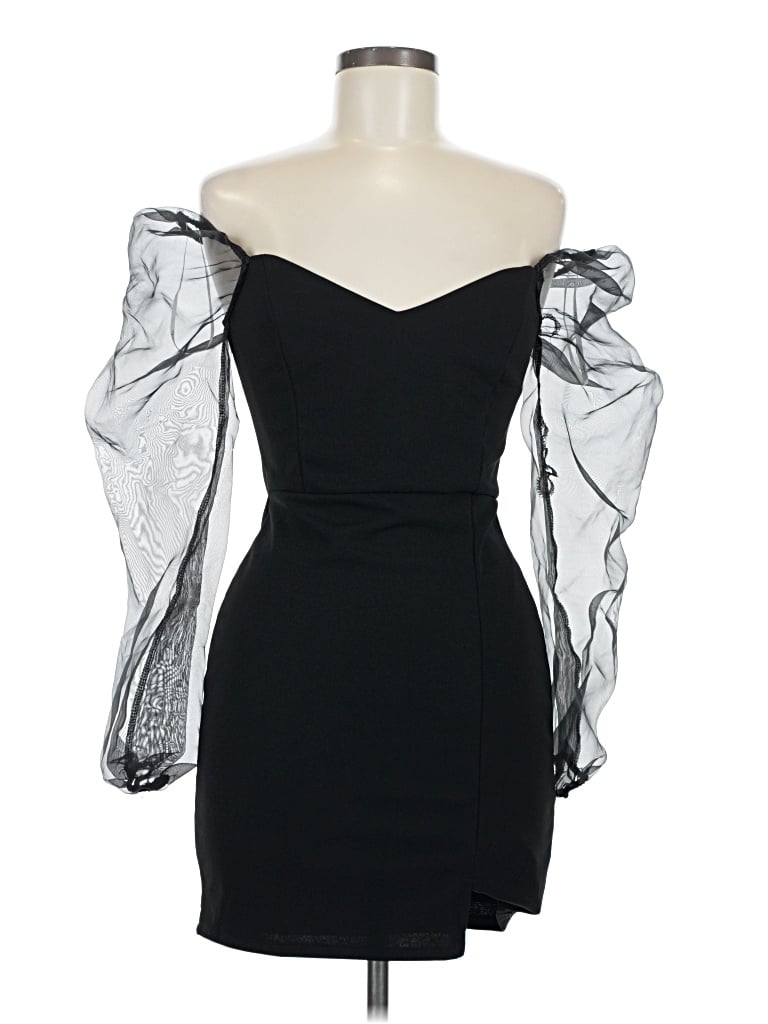 Pre-owned Lulus Cocktail Dress In Black