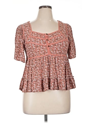 Rewind Short Sleeve Blouse (view 1)