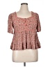 Rewind 100% Rayon Pink Short Sleeve Blouse Size XL - photo 1