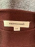 Prontomoda Giusy Burgundy Pullover Sweater Size L - photo 7