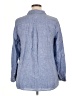 Talbots 100% Linen Blue Long Sleeve Button-Down Shirt Size XL - photo 2