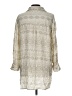 VICI Metallic Ivory 3/4 Sleeve Button-Down Shirt Size L - photo 2