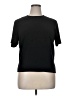 Kasper Black Short Sleeve Top Size 14 - photo 1