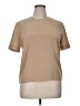 Kasper Tan Short Sleeve Top Size 14 - photo 1
