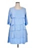Unbranded 100% Polyester Blue Casual Dress Size XL - photo 1
