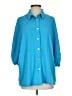 Blumin Houndstooth Blue 3/4 Sleeve Blouse Size S - photo 1