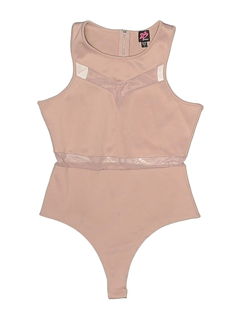 Pre-owned 2b Bebe Bodysuit In Brown