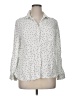 BeachLunchLounge Polka Dots White 3/4 Sleeve Blouse Size 1X - photo 1