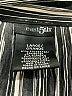 East5th Stripes Black Long Sleeve Blouse Size L - photo 7