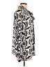 Worthington 100% Polyester Animal Print Silver Long Sleeve Blouse Size L (tall) - photo 4