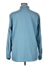 Unbranded 100% Polyester Solid Blue Long Sleeve Blouse Size XL - photo 2