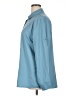Unbranded 100% Polyester Solid Blue Long Sleeve Blouse Size XL - photo 5