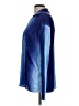 Fashion Nova 100% Polyester Color Block Blue Long Sleeve Blouse Size L - photo 5
