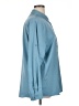 Unbranded 100% Polyester Solid Blue Long Sleeve Blouse Size XL - photo 4