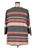 Bobeau Stripes Gray 3/4 Sleeve Blouse Size 2X - photo 2