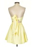 Unbranded Solid Yellow Cocktail Dress Size XS - photo 2