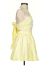 Unbranded Solid Yellow Cocktail Dress Size XS - photo 4