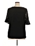 IMAN Black Short Sleeve Blouse Size 1X - photo 2