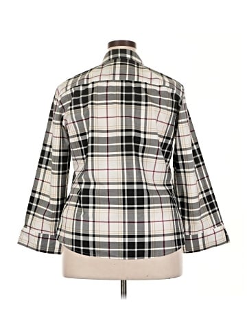 Foxcroft 3/4 Sleeve Button-Down Shirt (view 2)