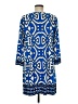 Laundry by Design Print Blue Casual Dress Size 8 - photo 2
