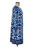 Laundry by Design Print Blue Casual Dress Size 8 - photo 4