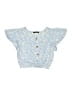Xtraordinary Blue Short Sleeve Blouse Size 16 - photo 1
