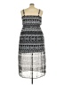 Faded Glory 100% Polyester Graphic Silver Cocktail Dress Size 2X - photo 2