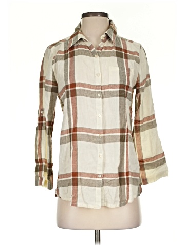 Rubbish 3/4 Sleeve Button-Down Shirt (view 1)
