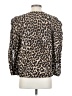 J.Crew 100% Cotton Animal Print Brown Long Sleeve Blouse Size XS - photo 2