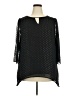 Avenue 100% Polyester Black 3/4 Sleeve Blouse Size 18 - 20 Plus - photo 1